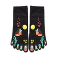 thumbnail image 1 of INSPIRE CHIC Women's 2 Pack Japanese Cartoon Print Toe Socks, 1 of 2