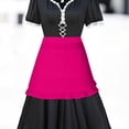 thumbnail image 6 of JOANKDMI Women's Traditional Tavern Maid Costume Floral Dress with Ruffled Pocket Apron for Cultural Festival Event Halloween Carnival Party Dress Up Outfit, 6 of 9