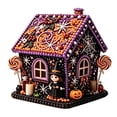 thumbnail image 7 of ZLKMQM Halloween 3D Witch House Diamond Painting Kit - DIY Candy Cottage w/ Witch Girl, Lollipops & Pumpkin, Wooden Rhinestone Tabletop Decor, 7 of 7