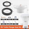 thumbnail image 2 of 4x High-Quality RV Toilet Seal & Flange Kit - Perfectly Compatible with RV 300/310/320 Series Toilets, 2 of 8