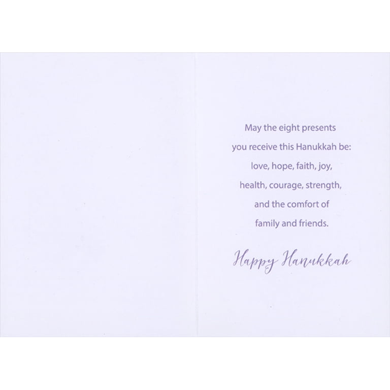 Colorful Hanukkah Card Set - 8 Cards with Menorah photo 2