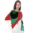thumbnail image 4 of Palestine Elegant Chiffon Silk Scarf - Lightweight Breathable Translucent Wrap Shawl for Women - 70.86x28.7in, 4 of 6