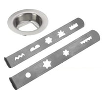 Practical Meat Grinder Part Stainless Steel Nozzle Biscuit Accessories Metal Texture Suitable for Various Mixers Use