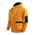 thumbnail image 1 of Men Autumn&Winter Long Sleeve Pockets Coats Hooded Blouse Jacket, 1 of 4