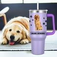 thumbnail image 3 of Golden Retriever Gift for Dog Owner,40oz Golden Retriever Tumbler with Handle Insulated Reusable Stainless Steel Travel Water Bottle (Color 2), 3 of 6