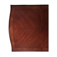 thumbnail image 5 of Acme Furniture Chateau De Ville 7 Piece Double Pedestal Dining Table Set - Cherry with Faux Leather Chairs, 5 of 5