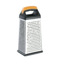 COFEST Professional Cheese Grater - Stainless Steel, 4 Sides - Perfect Box Grater for Cheese, Vegetables, Ginger - Dishwasher Safe Black