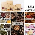 thumbnail image 5 of WAFUNNE 50pcs Kraft Bags with Window Stand Up Ziplock Seal Paper Bag Resealable Large Small Food Storage Pouch 3oz 4.7×7.8in, 5 of 8