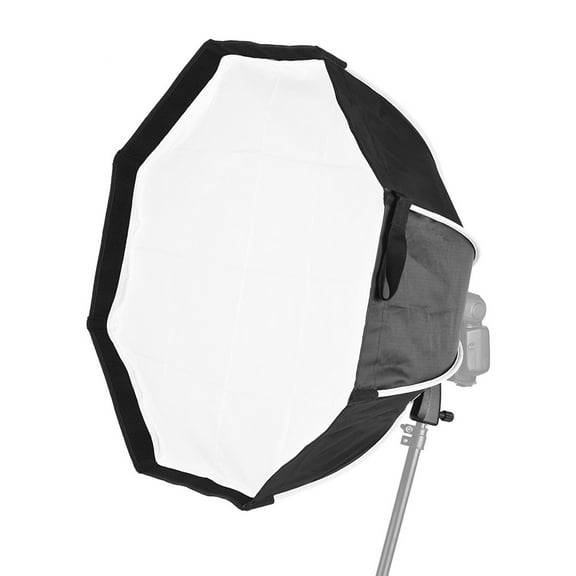 65cm Foldable 8-Pole Octagon Softbox with Soft Cloth Handle for Godox Yongnuo Andoer On-camera Flash Light