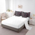 thumbnail image 5 of Homewish Cute Bow Knot Bedding Comforter Set 7pcs for Girls, Glitter Stars Queen Bedding Sets, Colorful Bowtie Queen Sheet Sets, Lightweight Room Decor, 5 of 8
