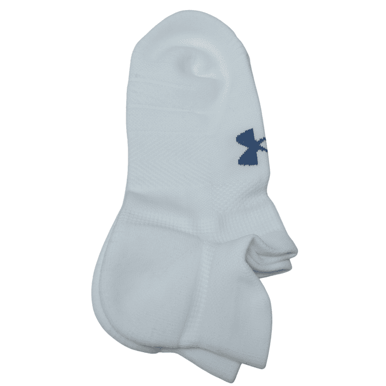 Under Armour Socks Mens Gray No Show Tab Armourdry Run Lite