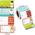 thumbnail image 3 of 500 Pieces Christmas Tags Christmas Santa Claus Stickers Self Adhesive Christmas Tag Christmas Festival Birthday Wedding Holiday Decor (Classic Style, 2.95 x 1.6 Inch), 3 of 7