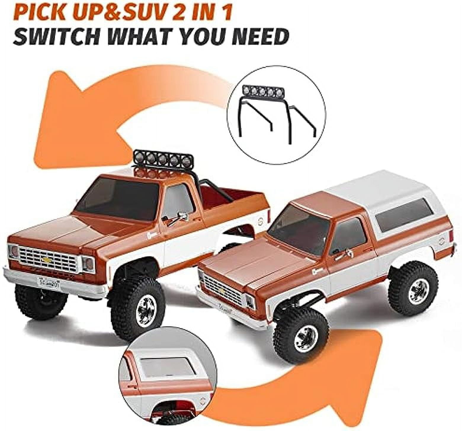 FMS 1/24 RC Crawler FCX24 Chevy K5 Blazer, Mini RC Car, 4WD FMS 1/24 RC Crawler FCX24 Chevy K5 Blazer, Mini RC Car, 4WD