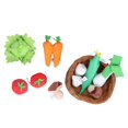 thumbnail image 3 of Cesta de verduras de felpa segura, suave, colorida, educación temprana, juguete para juego de imitación para bebés de 2 años a continuación, 3 of 14