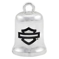 thumbnail image 2 of Harley-Davidson Motorcycle H-D Text Willie G Skull Ride Bell - Black On Silver, Harley Davidson, 2 of 2