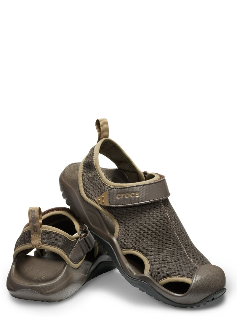 Crocs Mens Swiftwater River Sandal Brown Mesh Adjustable Strap Size 12‎ Crocs Men main image 2