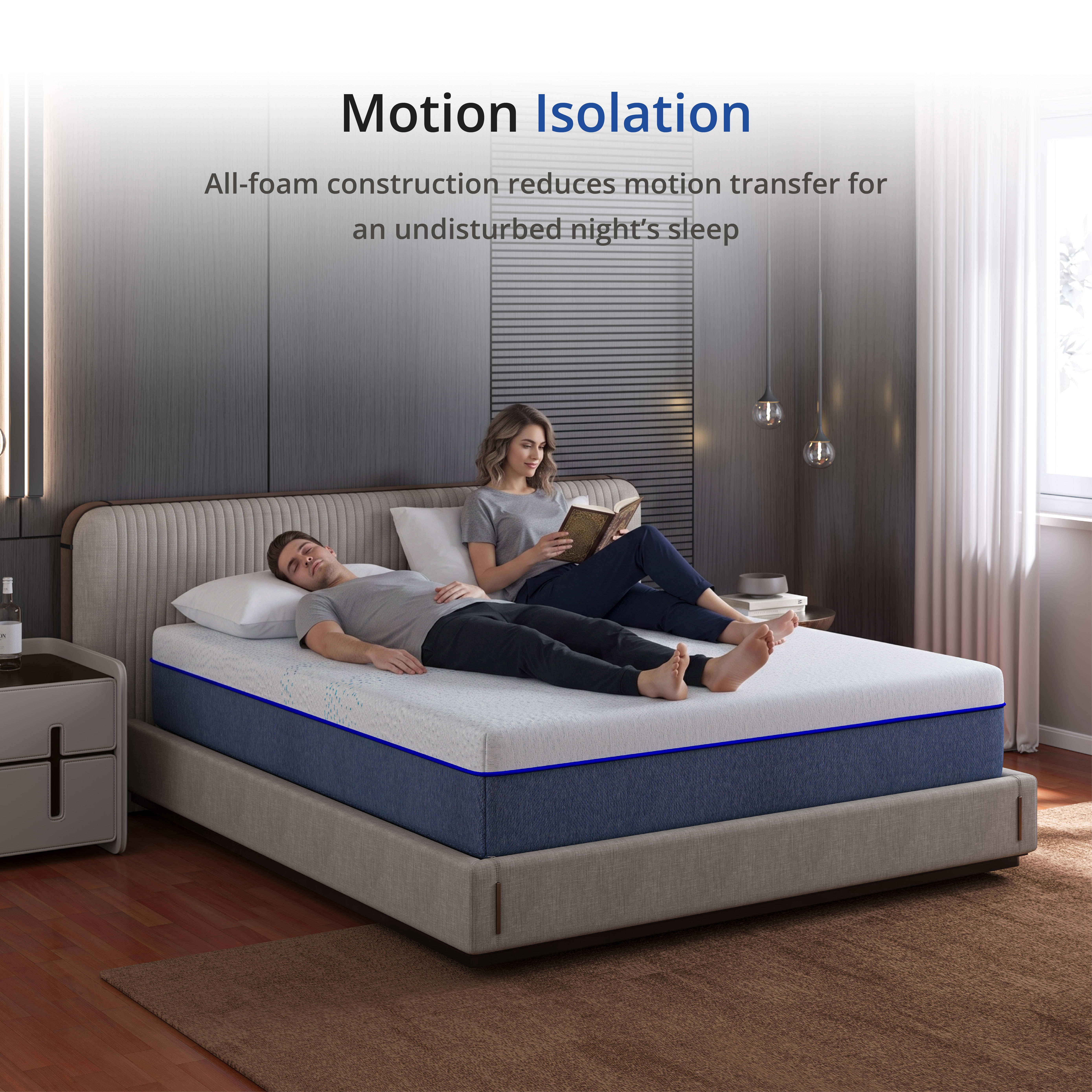 EGOHOME Essence Sleep King Mattress, 10" Memory Foam Mattress in a Box, Medium
