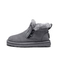 thumbnail image 3 of Girls Boys Winter Snow Boots Ankle Booties Zip Closure Furry Lined Keep Warm Non Slip Winter Shoes for Kids Children, 3 of 7