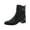 Black, variant on Womens Jasen Zip Up Slip On Booties