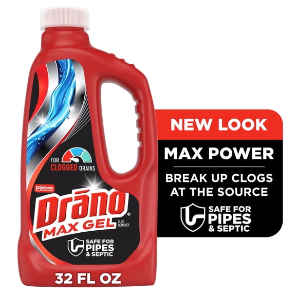 Drano Max Gel Drain Clog Remover, 32 oz, 1 Count