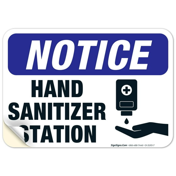 Please Wash Your Hands Thank You Sign, 10x7 Vinyl Sticker