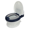 thumbnail image 4 of Orinal de transición para niños pequeños, desmontable, lavable, con cojín de poliuretano suave, ideal para entrenamiento, color azul y blanco, 4 of 14