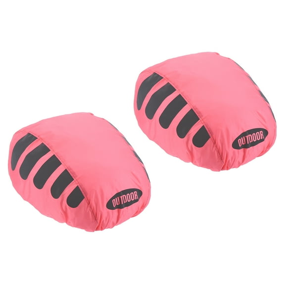 Uxcell Cycling Bicycle Helmet Cover Motorcycle Helmet Rain Covers Ride Gear Helmet Cover Pink 2 Pack