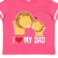 thumbnail image 4 of Inktastic Fathers Day I Love My Dad Boys Lion Boys or Girls Toddler T-Shirt, 4 of 5