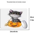 thumbnail image 4 of VeekiVeeki Pumpkin Cat Painted Graffiti FYyle Pattern Universal Waterproof Mouse Pad, Non-Slip PU Leather Gaming Desktop Mouse Pad for Computer/Laptop/Wireless/Office/Home/Game 9.4×7.9 inchFY-001, 4 of 5