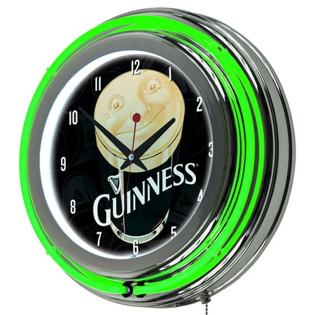 - Guinness Chrome Double Rung Neon Clock