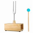 thumbnail image 1 of Weighted Acoustic Tuning Fork Set for Sound Therapy Slider Design Silver Gold Multiple Frequencies, 1 of 4