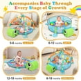 thumbnail image 5 of Babyeap 3-in-1 Baby Gym and Play Mat, Baby Activity with Ocean Ball Sensory Toys, 0-36 Months, 5 of 9
