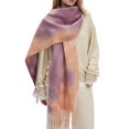 thumbnail image 6 of Lumtrix Women’s Tie-Dye Scarf Soft Fall Winter Wrap Long Lightweight Shawl with Tassel Fashion Scarves C One Size, 6 of 8