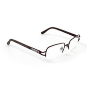 Luxe Women's WLO416 Rectangular Prescription Eyeglasses with Case, Plum