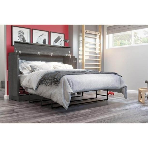 Bestar Nebula Queen Murphy Cabinet Bed with Mattress Available
