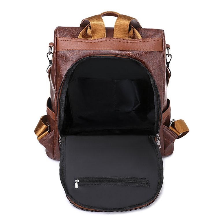 Large Capacity Convertible Leather Backpack Purse for Women Travel Daypack CLUCI Leather Backpack Purse for Women Travel Convertible  main image 4
