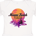 thumbnail image 4 of Inktastic Miami Beach Florida Vacation Sunset Girls Long Sleeve Baby Bodysuit, 4 of 5