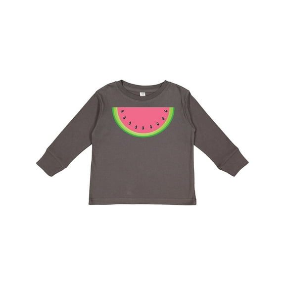 Inktastic Watermelon Slice Boys or Girls Long Sleeve Toddler T-Shirt