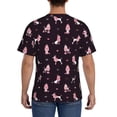 thumbnail image 3 of Bixox Men's Poodle Dog Printed Short Sleeve Skinny Athletic T-Shirt, 3 of 6