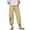 A-Beige259, variant on Womens Dandelion Print Cropped Pants Irregular Hem Loose Fit Casual Daily Trousers
