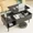 Black, variant on Lift Top Wood Coffee Table, Modern Adjustable Height Center Table with Hidden Storage Compartment & Side Shelves, Stable Solid Wood Accent Table for Living Room Office Home Decor