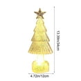 thumbnail image 3 of Christmas Decorations Light Up Plastic Christmas Tree with Led Lighted Battery Operated 19.68" Xmas Decor for Indoor Home Decorations Night Lights Gifts (Blue), 3 of 6