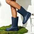 thumbnail image 2 of Fashionable Short Tube Rain Boots Waterproof Outdoor Soft Sole Kitchen Fishing Shoes, 2 of 7