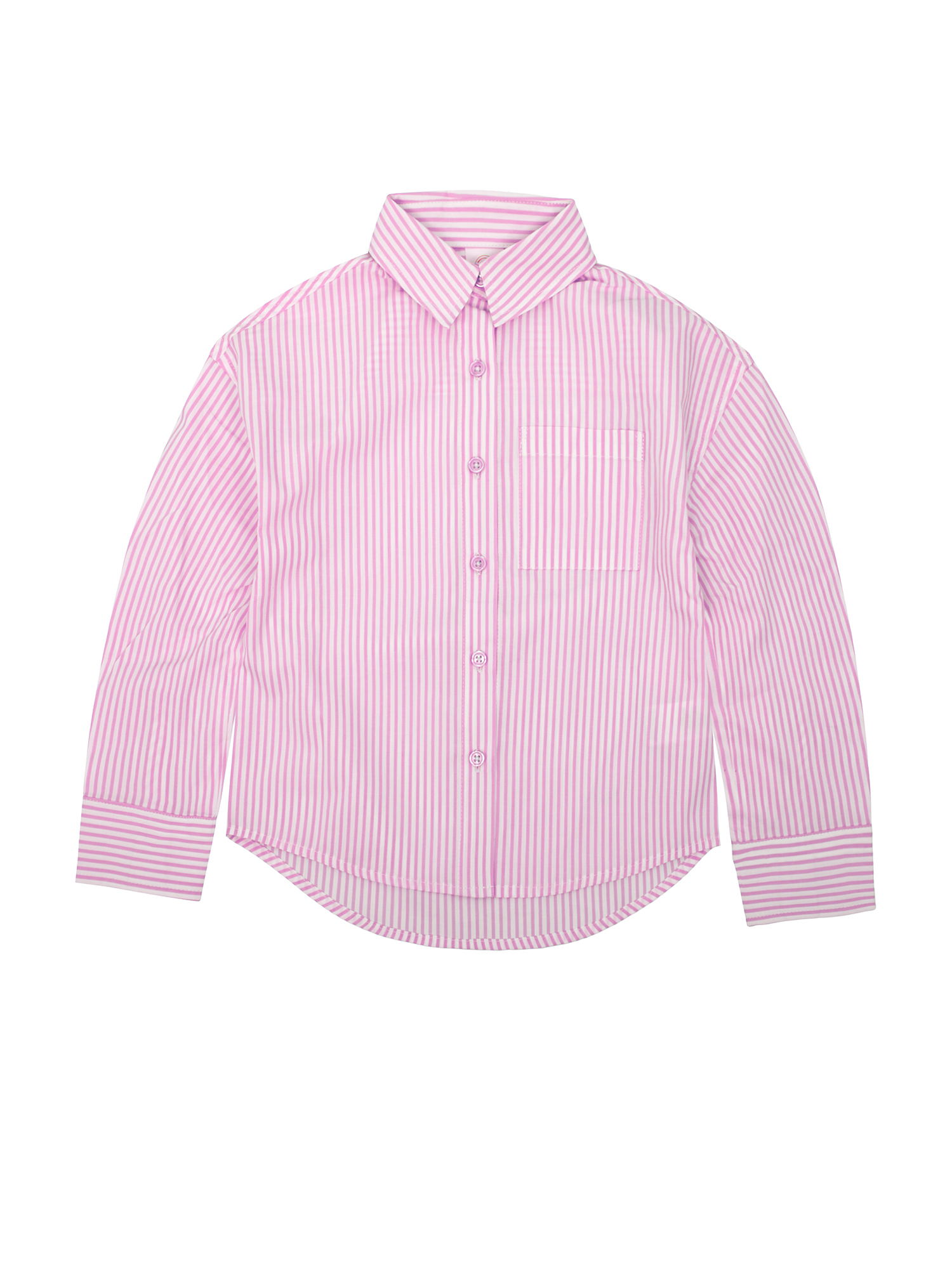 Wonder Nation Girls' Long Sleeve Button-up Shirt and Rib Tank, Sizes 4-18 & Plus