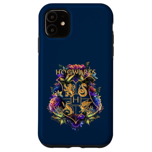 Funda para iPhone 11 con Escudo Floral Multicolor de Hogwarts - Harry Potter