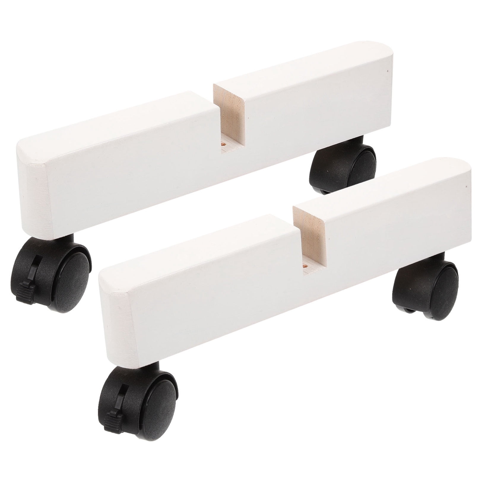 HOMEMAXS Wooden Room Divider Stand with Wheels for DIY White Multifunctional Privacy Screen Holder Suitable for Home and Office 2 Pieces