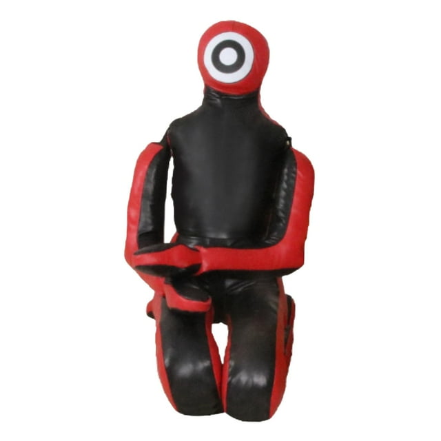 Muñeco de lucha de MMA, muñeco de entrenamiento deportivo sin relleno, muñeco de boxeo, muñeco de lanzamiento, muñeco de práctica para MMA, taekwondo Rojo 53 pulgadas