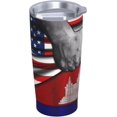thumbnail image 2 of Taza de acero inoxidable con la bandera de Estados Unidos y Estonia, divertida taza de acero inoxidable 304 para coche, con pajita, 20 oz, 600 ml, para adultos, jóvenes, hombres y mujeres, 2 of 8