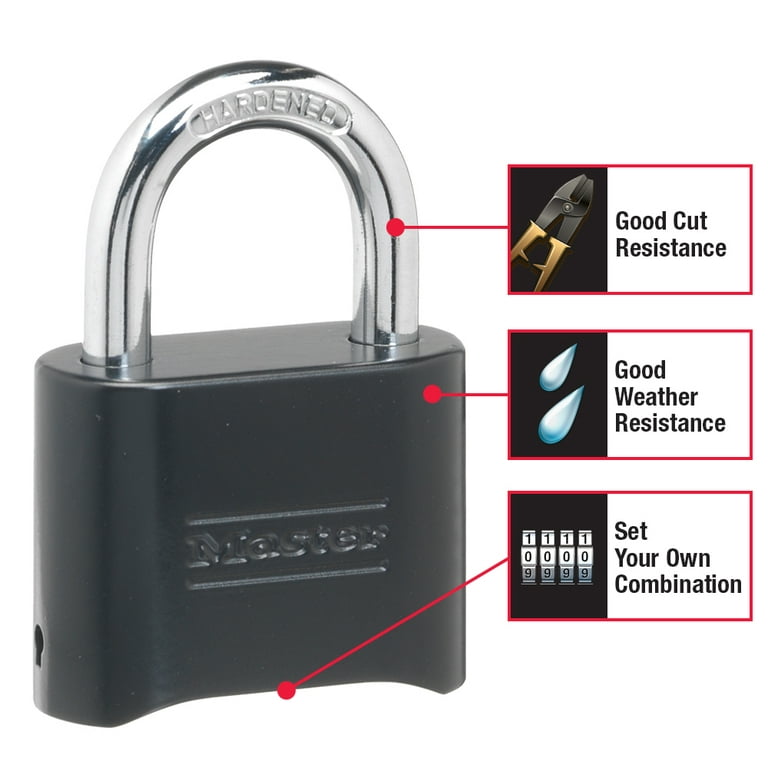 Master Lock Resettable Combination Lock Brass - Office Depot