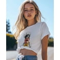 thumbnail image 4 of T Shirts for Women Short Sleeve Cotton Crewneck T-Shirt, Watercolor Style Chef Tee Tops Casual Basic T-Shirts, XS-5XL White 3XL, 4 of 7